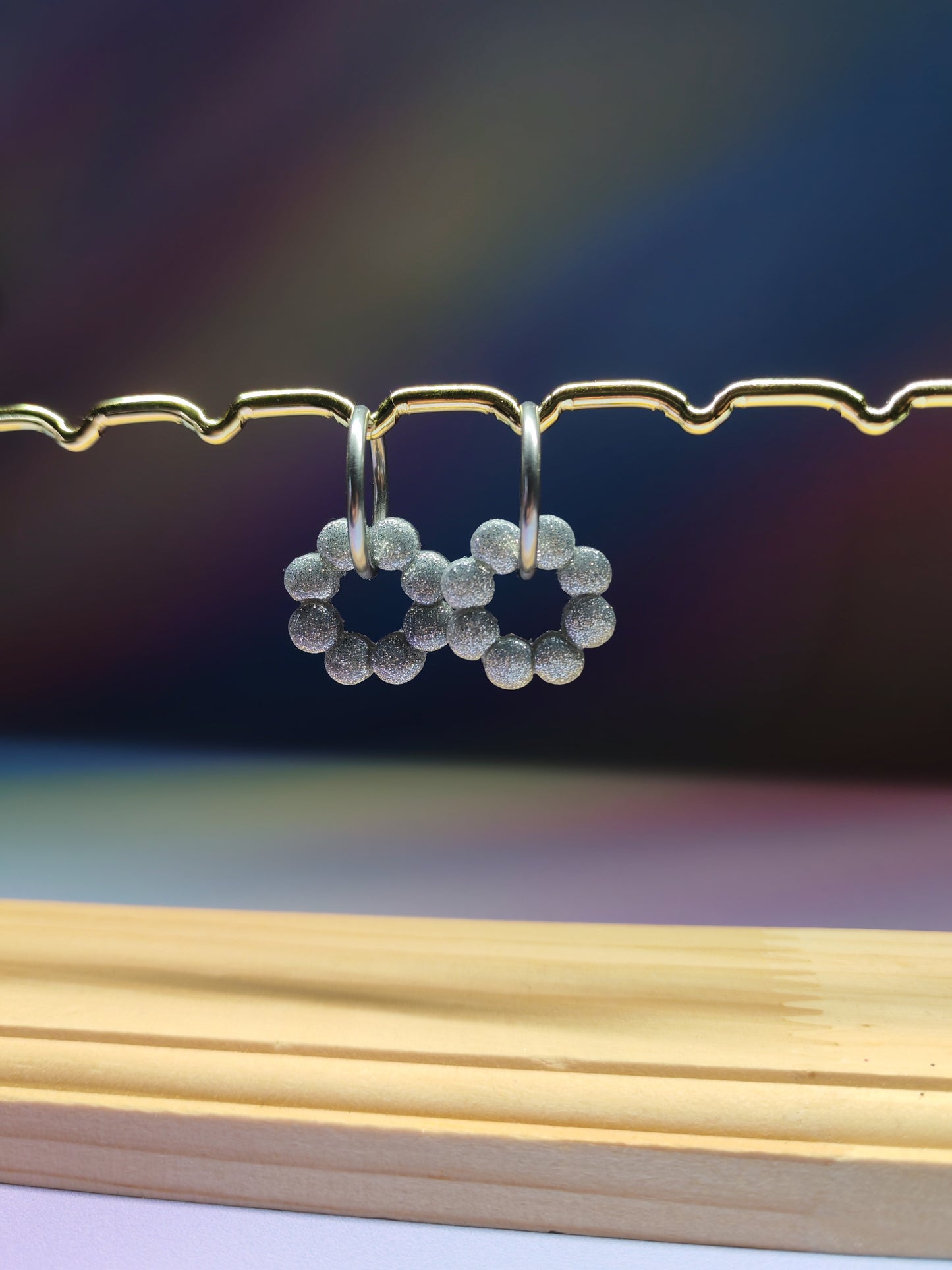 Morgane - gris pailleté