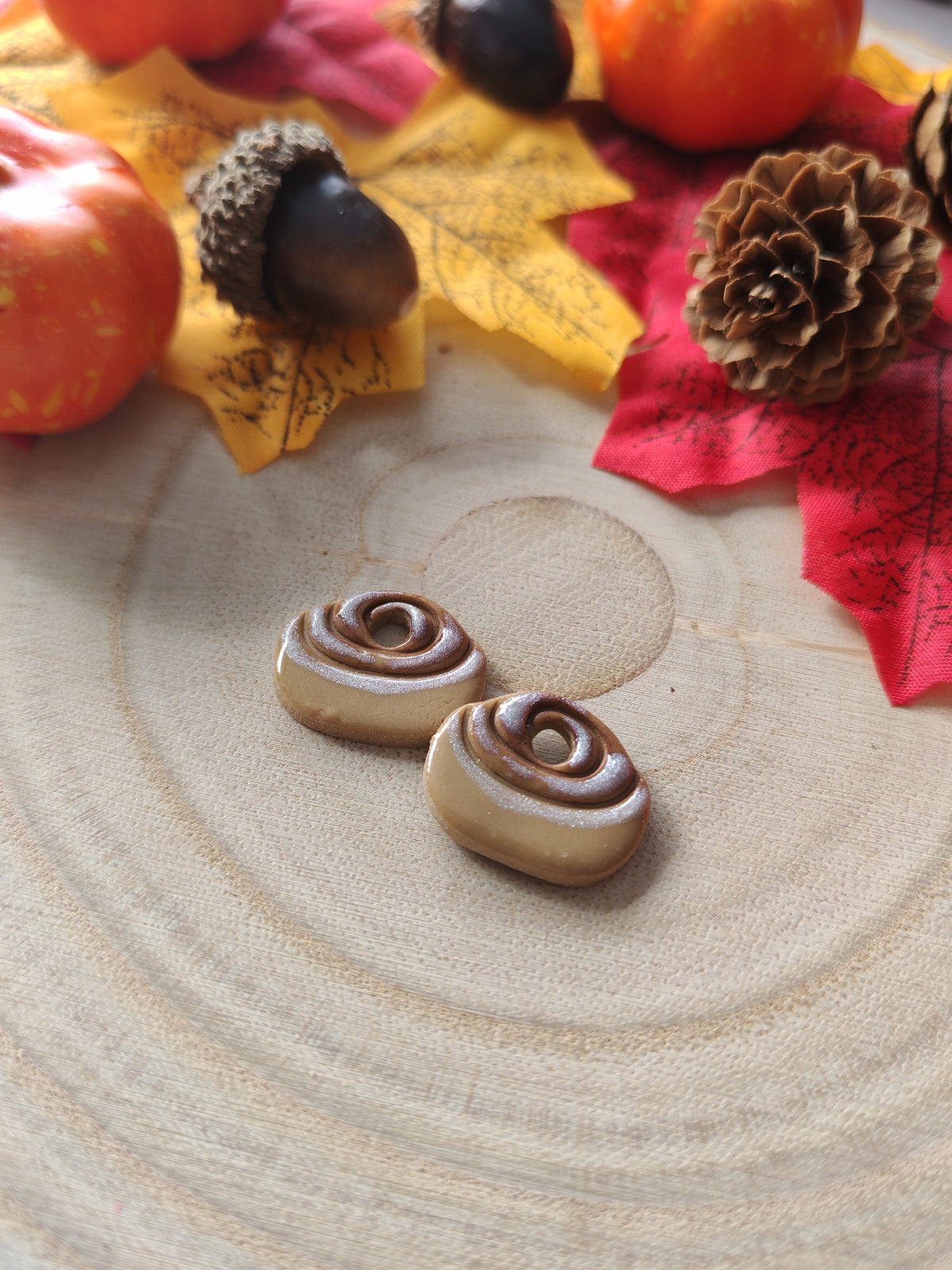 Pampilles interchangeables - par 2 - Cinnamon roll
