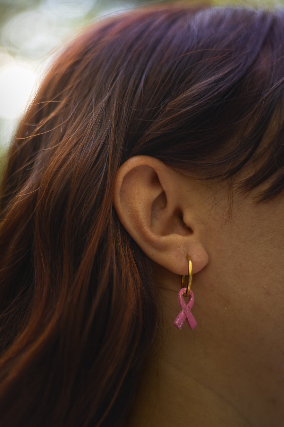 Pampilles interchangeables - par 2- Ruban rose - pour soutenir la lutte contre le cancer du sein 🎗