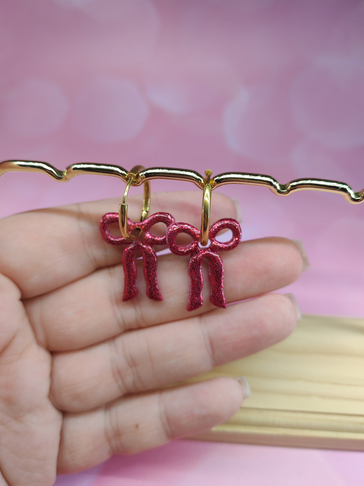 Nébula de Noël - pailleté rouge