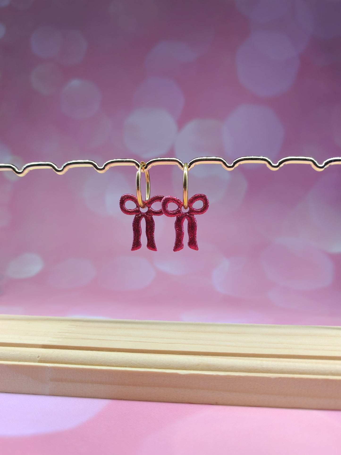 Nébula de Noël - pailleté rouge