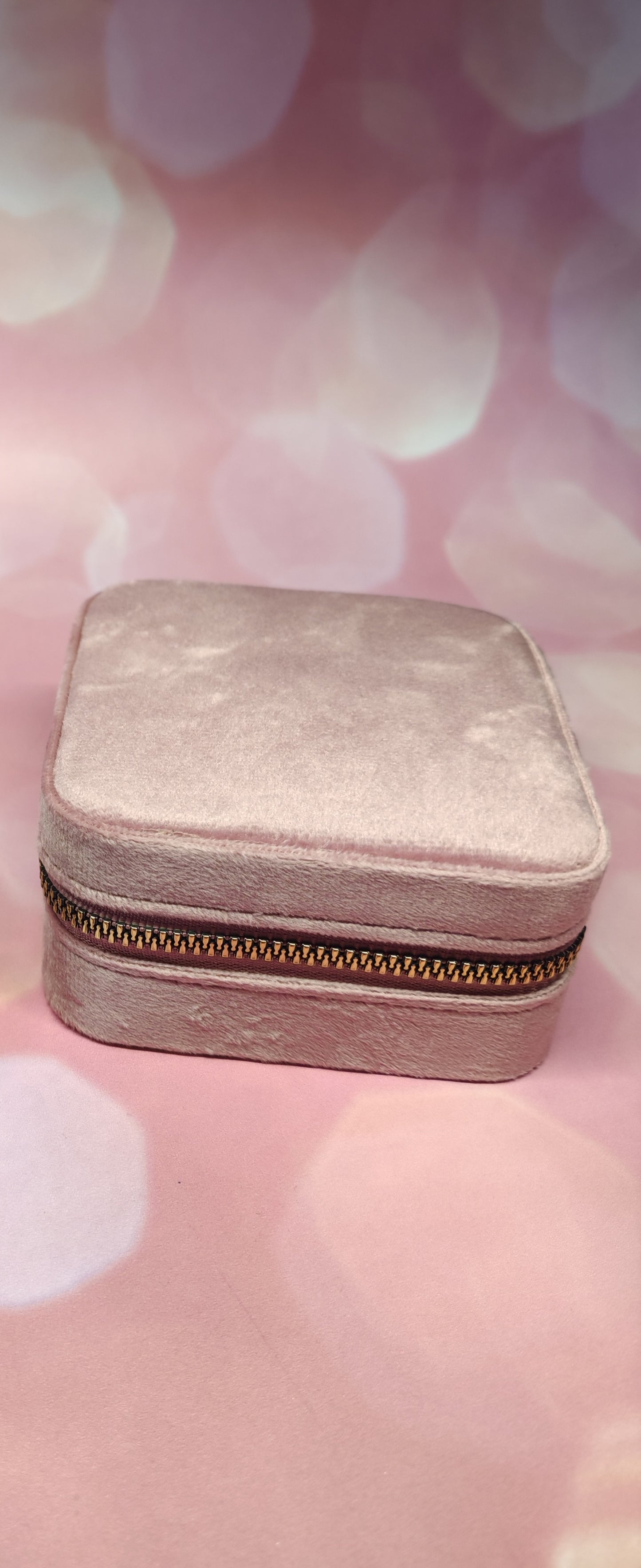 Boîte à Bijoux de Voyage – Velours Rose